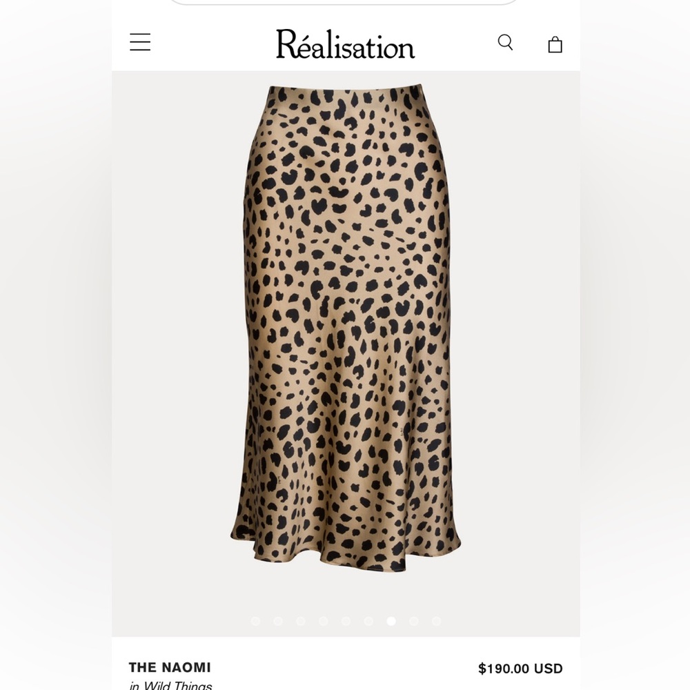 Realisation The Naomi Skirt in Wild Things size M
